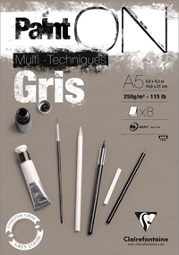 PaintOn Grey A5 Pad (8 Sheets)