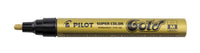 Pilot Super Colour Gold Marker Pen (M)