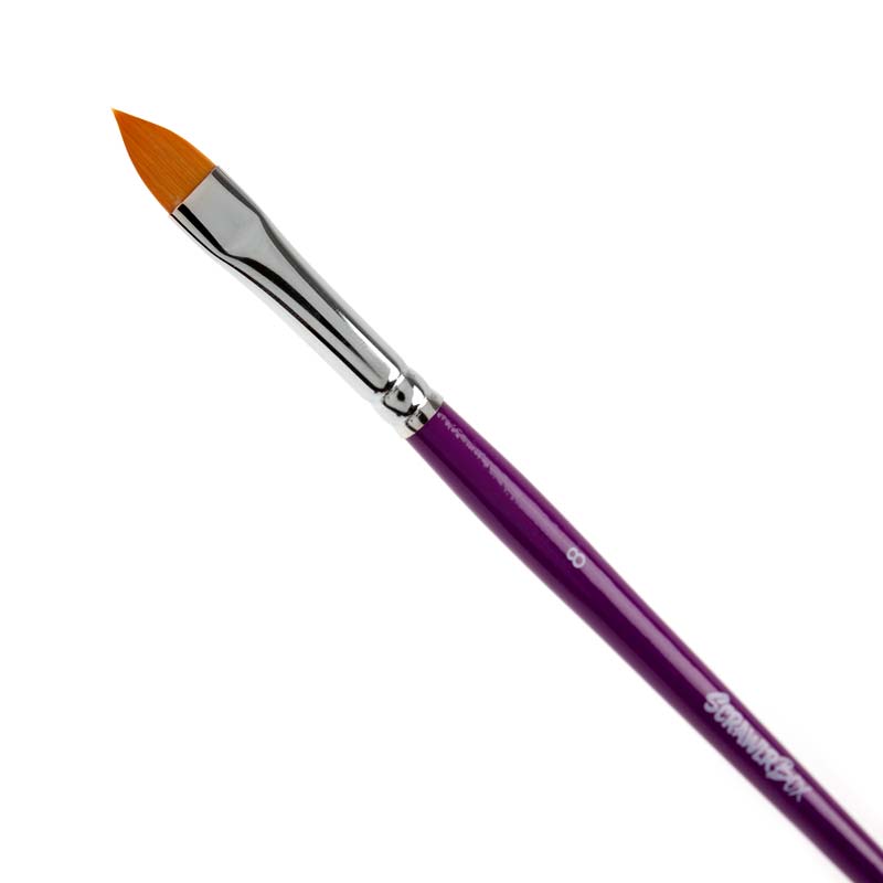 ScrawlrBox Cat Tongue/Oval Wash Watercolour Brush