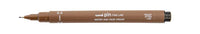 Uni PIN Sepia Fineliner Drawing Pen, 0.5