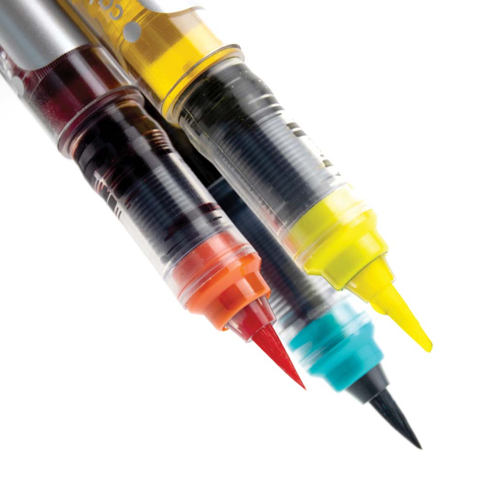 Karin Realbrush PIGMENT Acrylmarkers Set Van 12 - Pastel Colors | Be Creative Shop