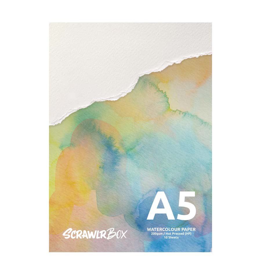 ScrawlrBox Hot Pressed Watercolour Paper Pad