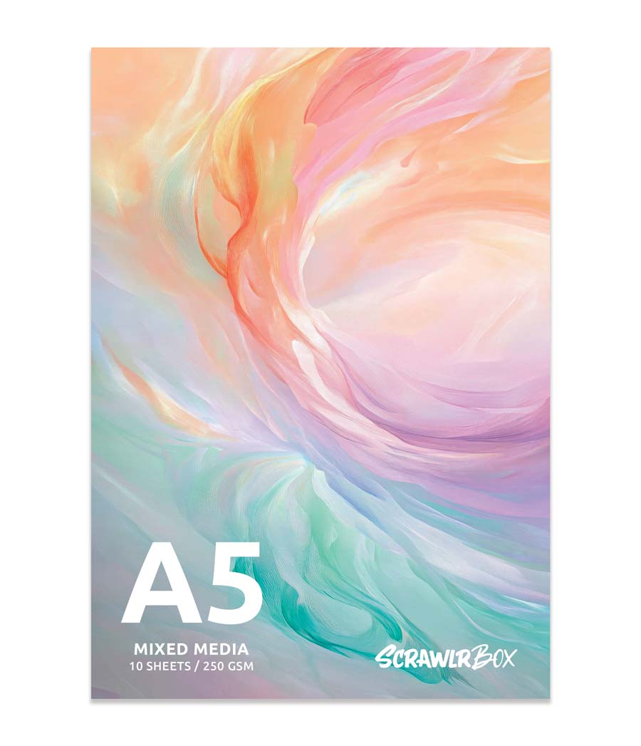 ScrawlrBox A5 Mixed Media Pad, 250gsm