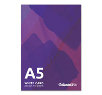 ScrawlrBox Smooth White Card A5 Pad