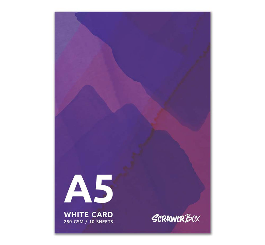 ScrawlrBox Smooth White Card A5 Pad
