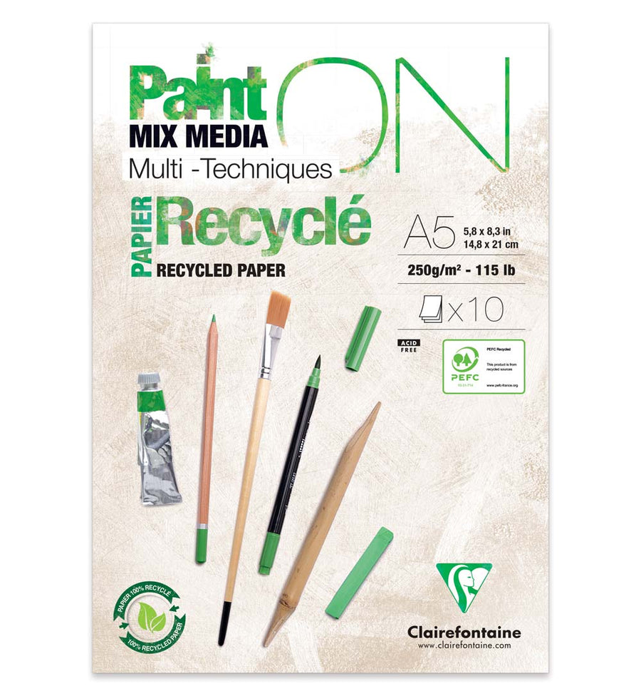 Clairefontaine PaintOn Recycled A5 Pad