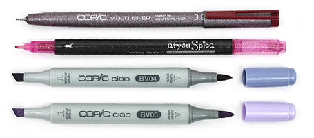 Copic Purple Doodle Pack