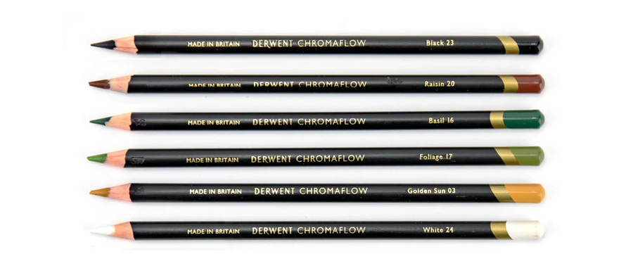 Derwent Chromaflow Pencils x6