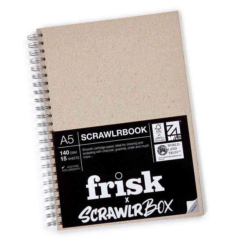 Scrawlrbox Supplies – Filling a Sketchbook (sort of) – Idle Emma's