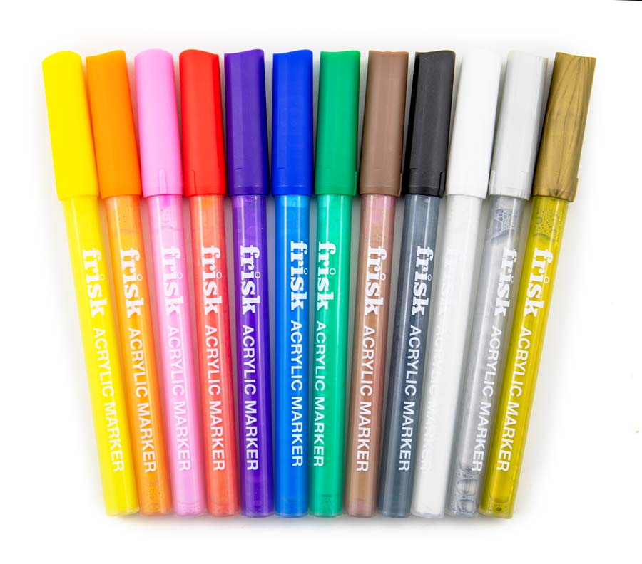 Frisk Paint Pens, Set of 12, 1.0mm