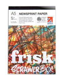 Frisk Newsprint Paper Pad, 43gsm, 100 Sheets