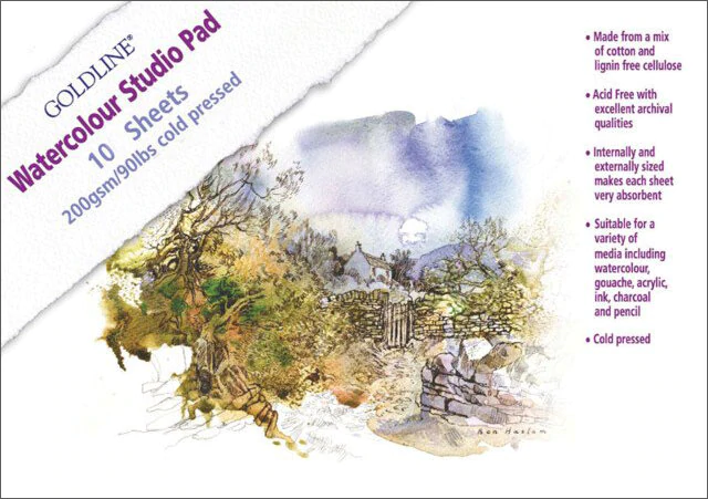 Goldline Watercolour Pad (200gsm)