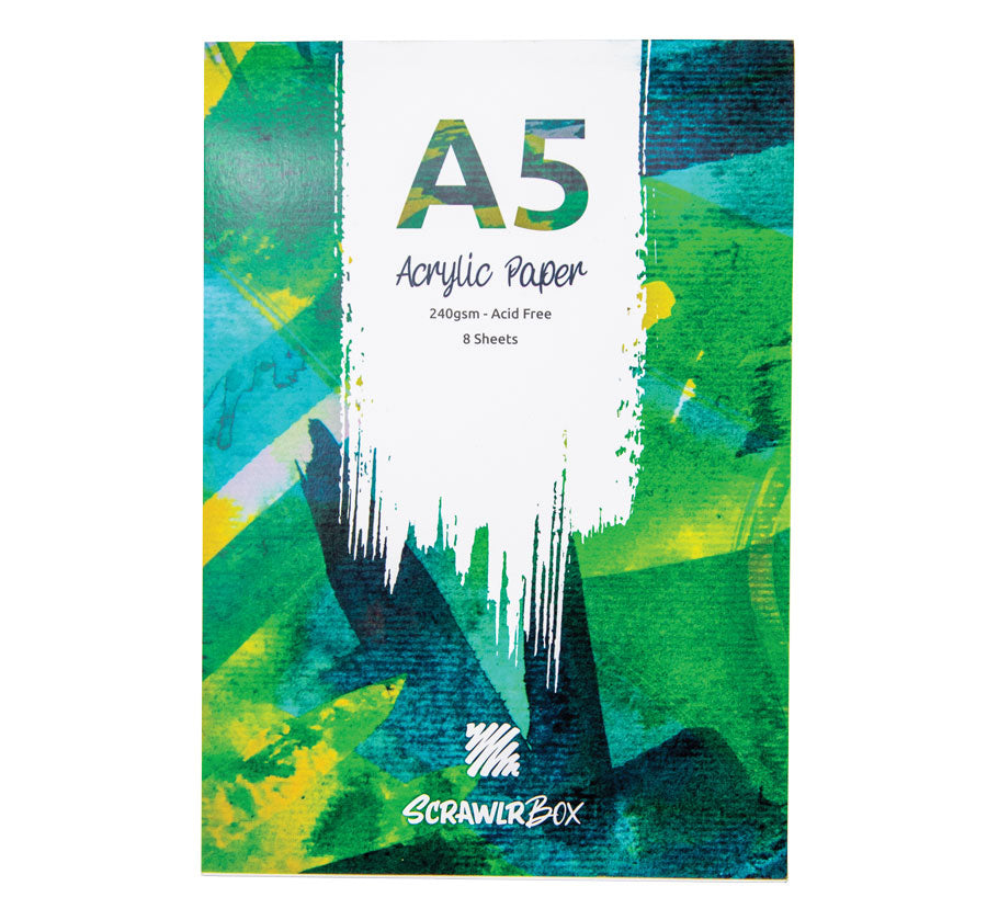 Custom A5 ScrawlrBox Acrylic Paper Pad