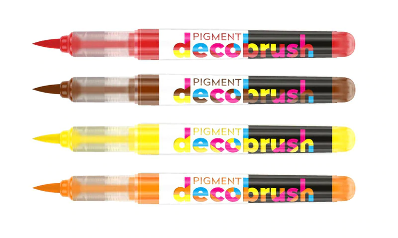 Karin Pigment DecoBrush Markers x 4