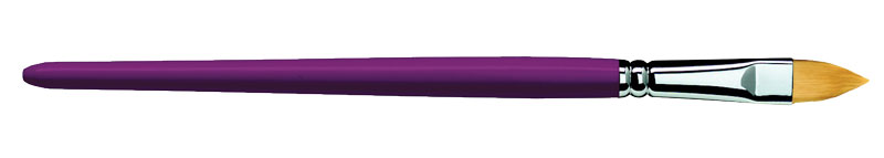 Zahn Custom Angled Brush, Size 8