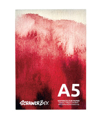 ScrawlrBox Watercolour Paper Pad, 190gsm, 8 Sheets