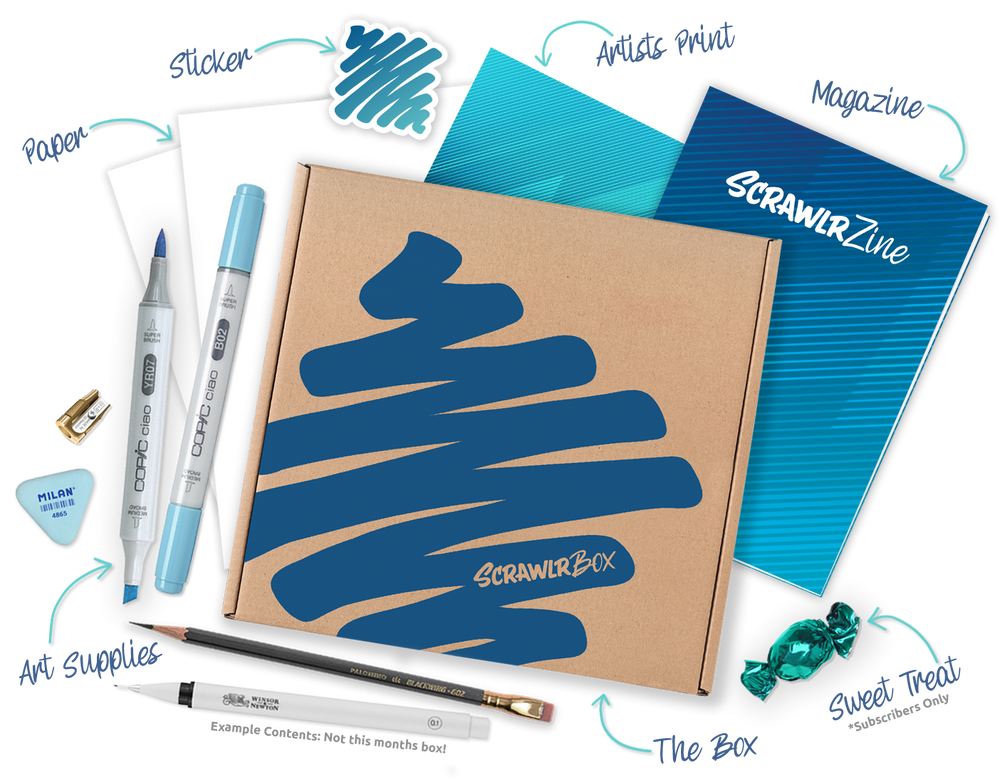 ScrawlrBox - Art Supplies Subscription Box