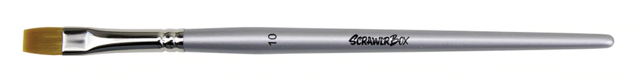 ScrawlrBox Flat Synthetic Brush (Size 10)
