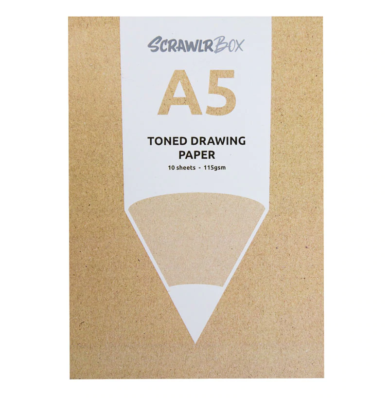 A5 Toned Drawing Paper Pad, 115gsm, 10 sheets