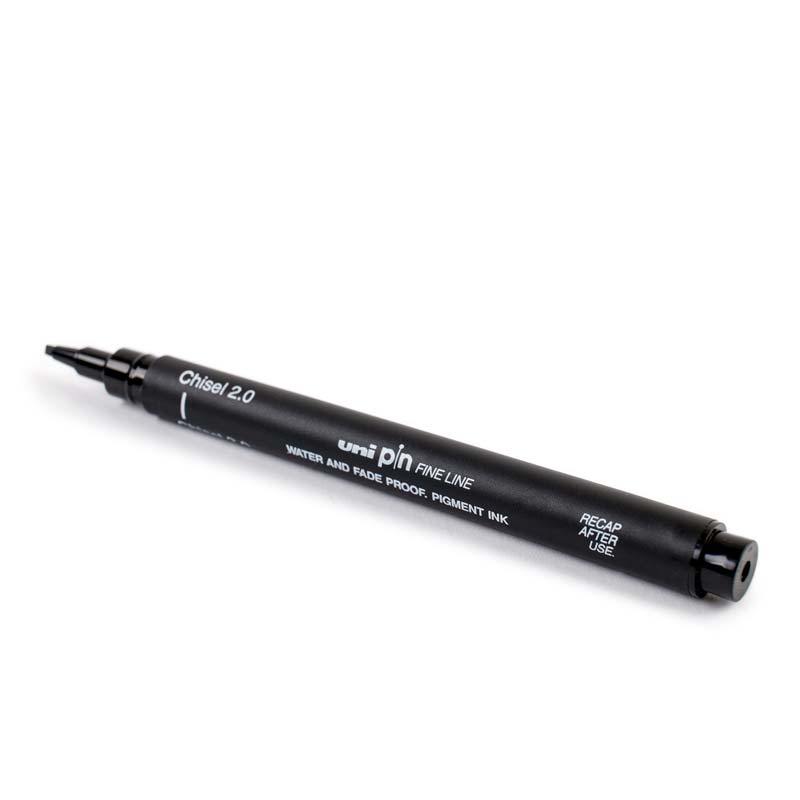 Uni Pin Fine Line , Water and Fade Proof Pen pigment Ink Black 