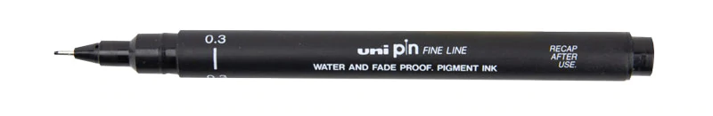 UNI PIN Fine Line, Black 0.3