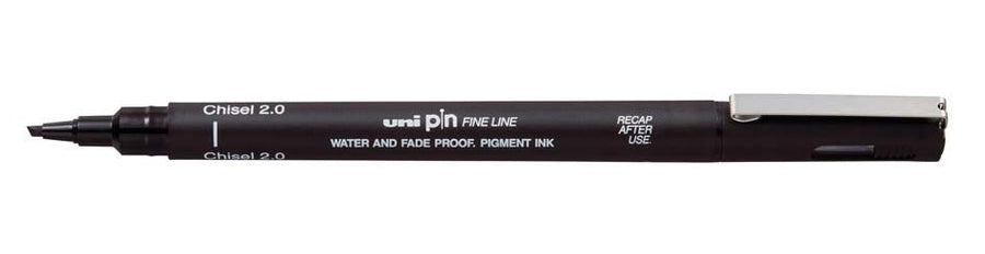 UNI Pin Black Chisel Fineliner 2.0