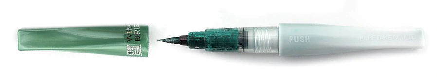 Kuretake Wink of Luna Brush, Met. Green