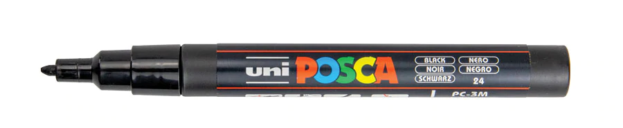 POSCA 3M Black Marker