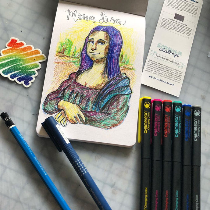 Making Art with COLOR CHANGING PENS?!, Mystery Art Box, Scrawrlbox  Unboxing