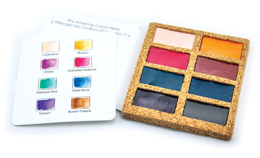 ScrawlrBox Custom Viviva Watercolour Pan, 8 Colours